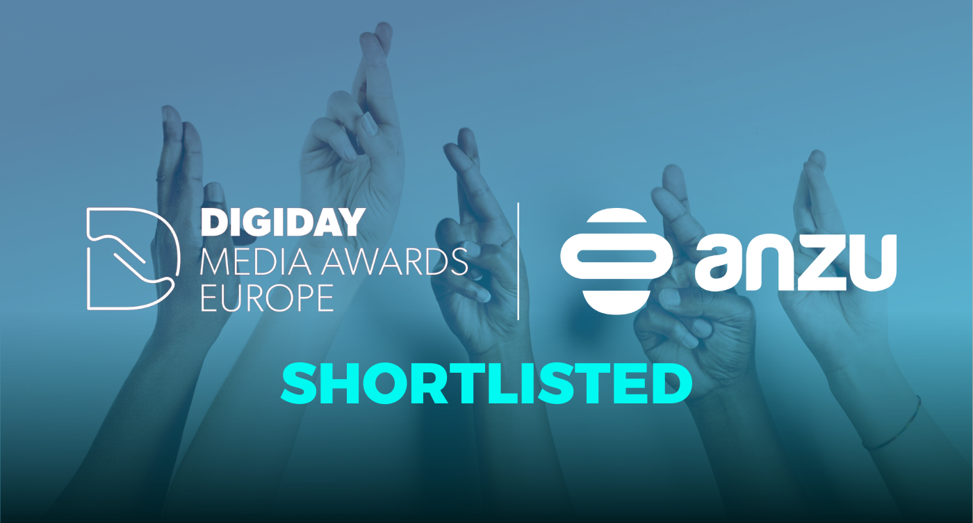 Anzu Shortlisted At Digiday Media Awards Europe